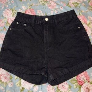 SHEIN Black Denim Women Shorts